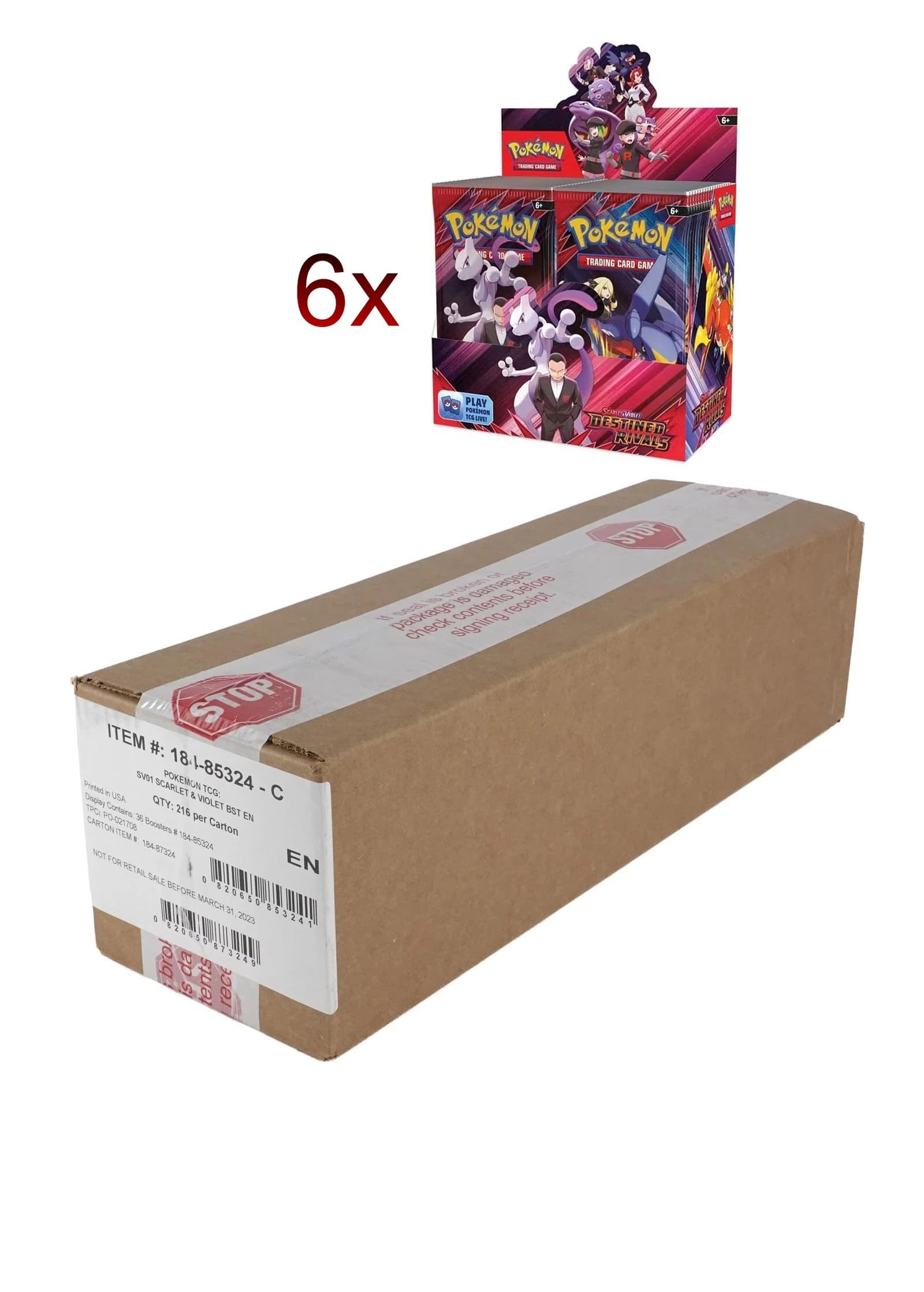 Scarlet & Violet - Destined Rivals Booster Box Case