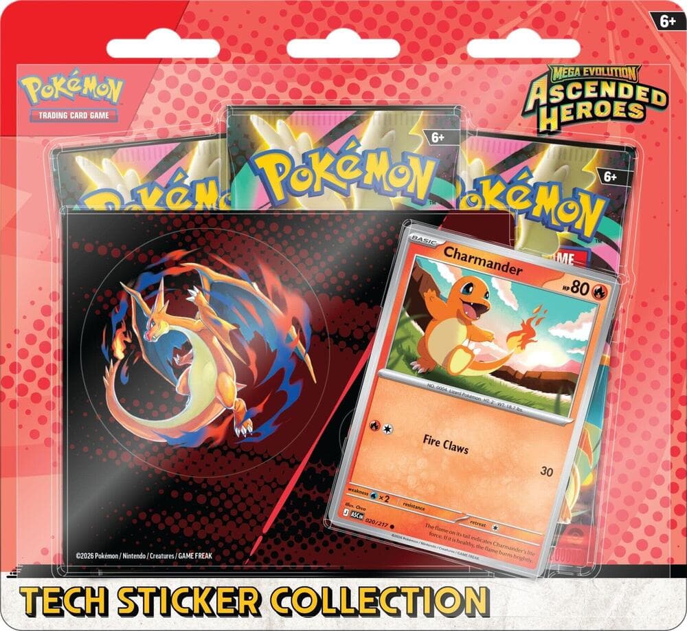 Mega Evolutions - Ascended Heroes Tech Sticker Collection - Charmander