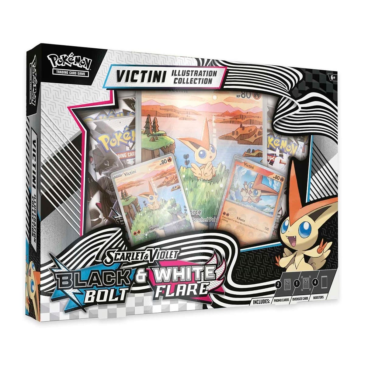 Scarlet & Violet - Black Bolt & White Flare Unova Victini Illustration Collection